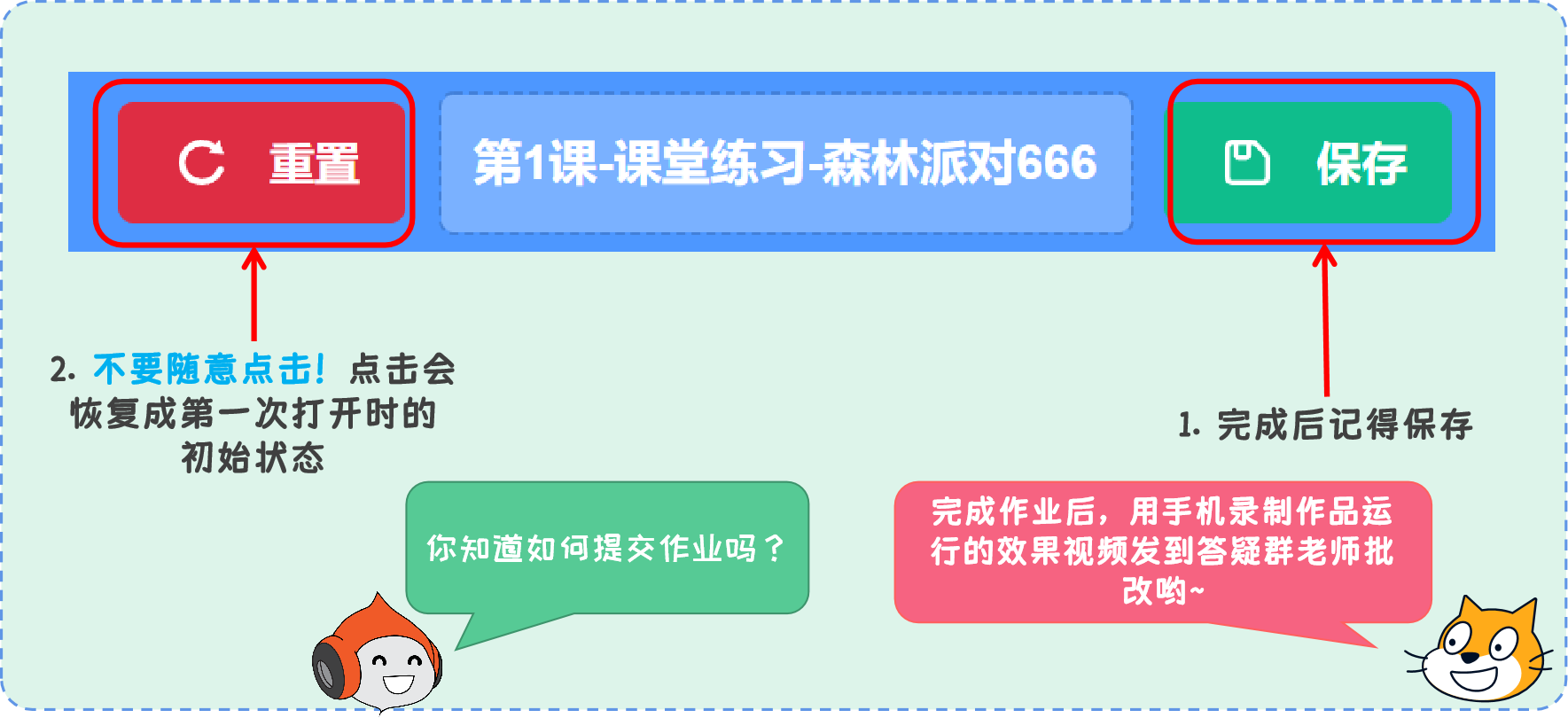 保存与提交作业